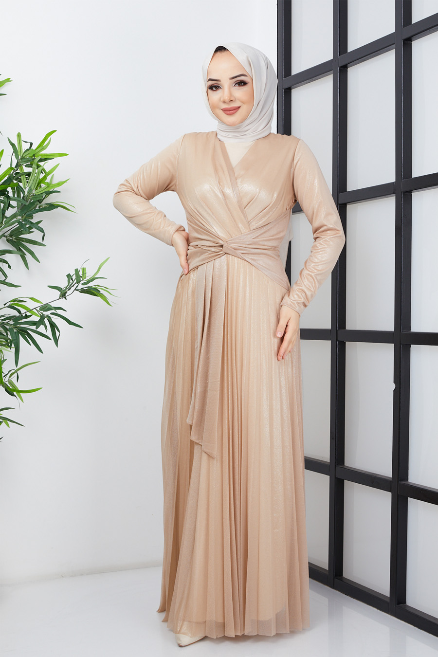 Evenıng Dress -Gold