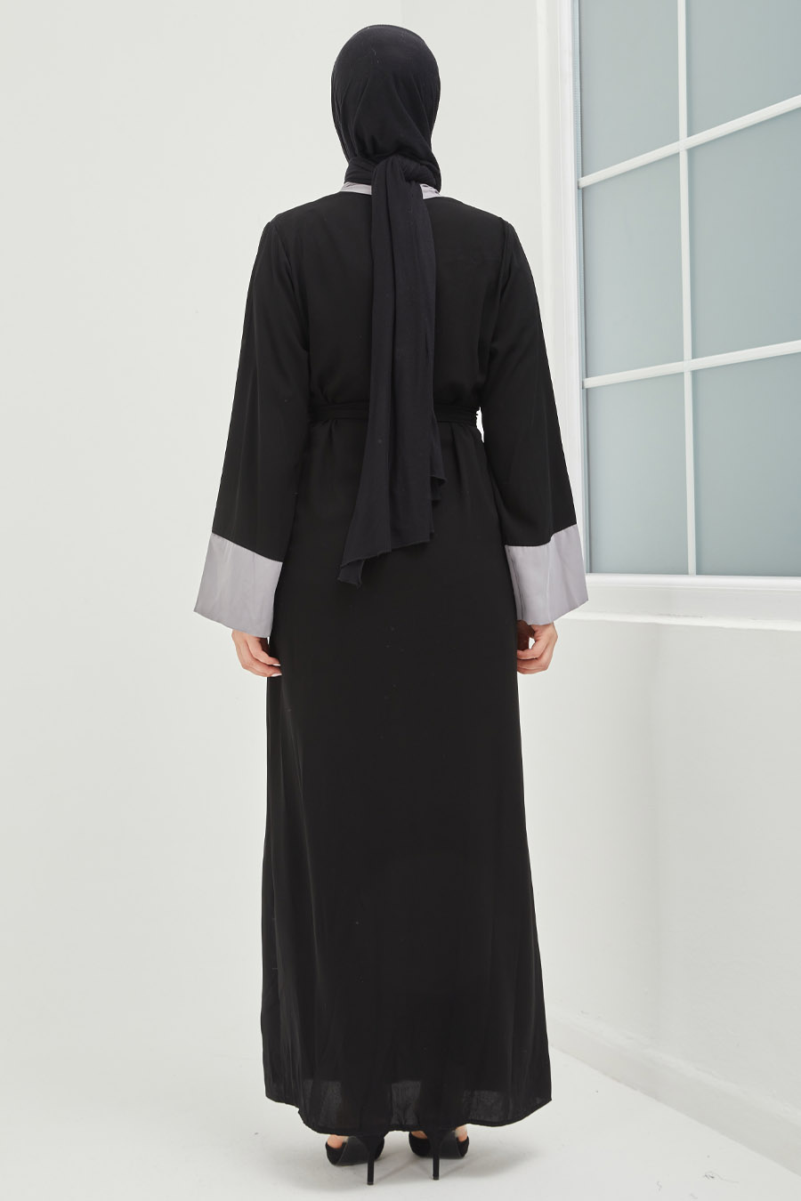 Tesettür Abaya - Gri