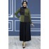 Tunic and Skirt Suit - Khaki Color