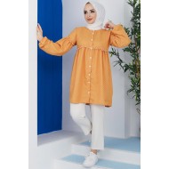 Puantiyeli  Tunik- Hardal