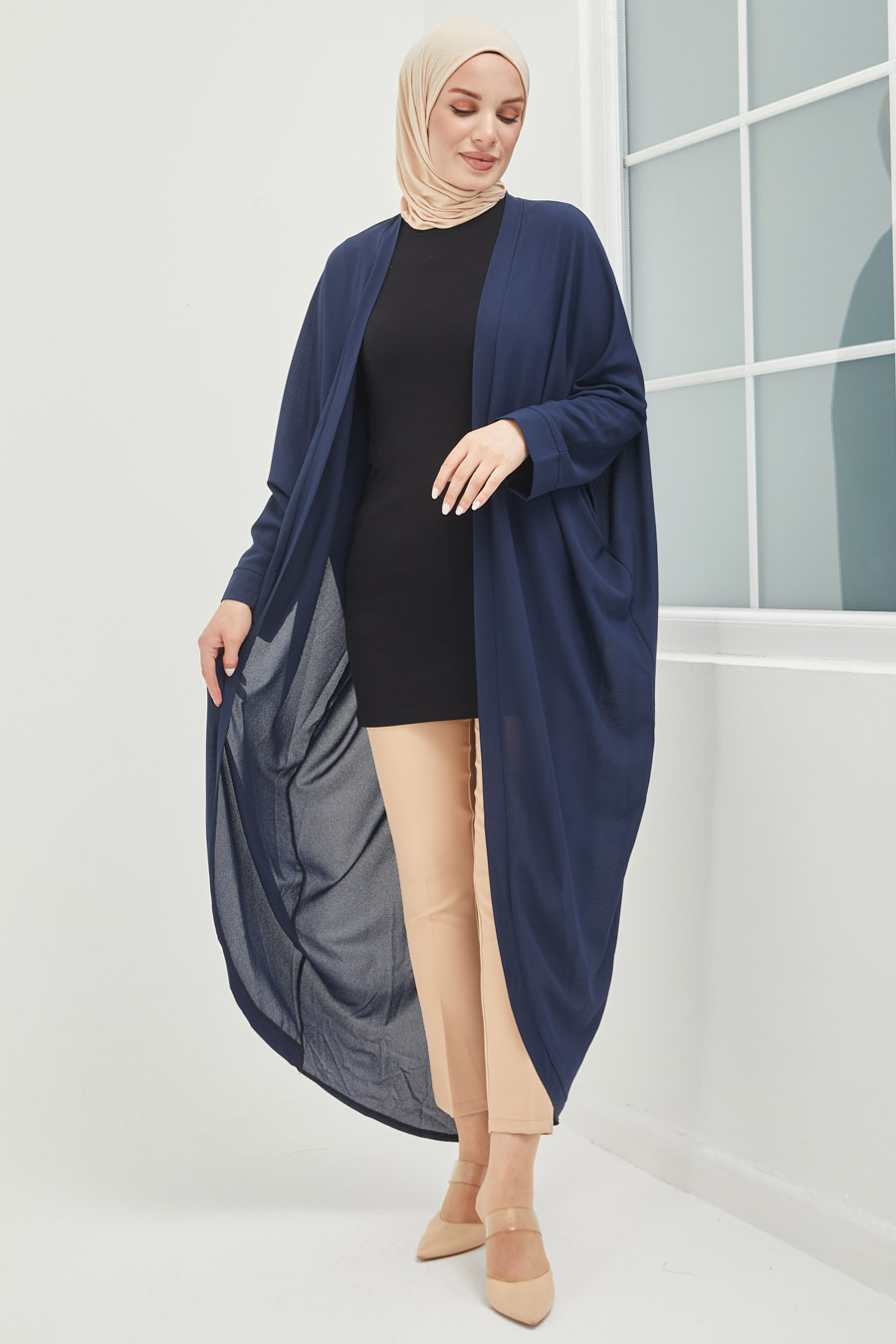 NAVY BLUE ABAYA 