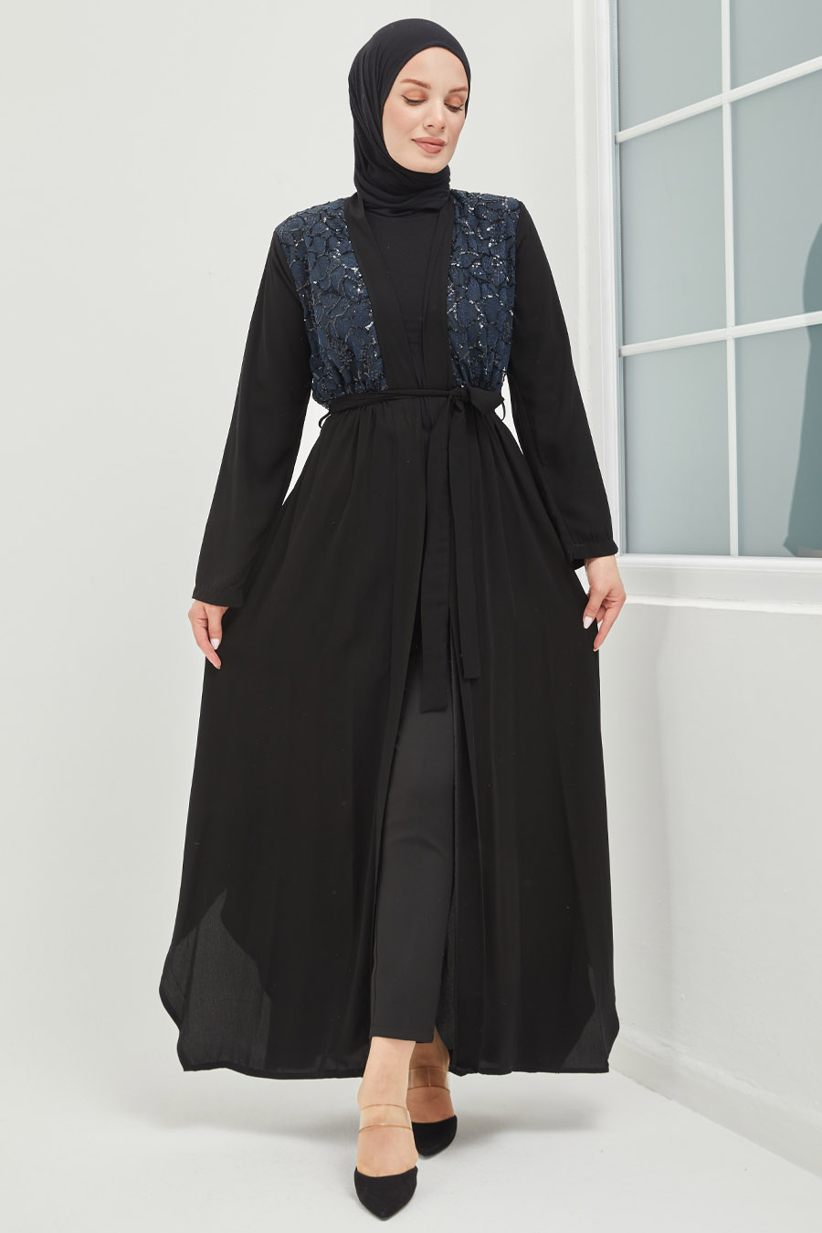 NAVY BLUE ABAYA 