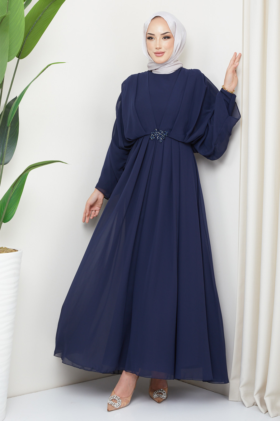 Evenıng Dress - NAVY BLUE 