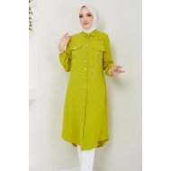 TUNIC -  OIL GREEN 