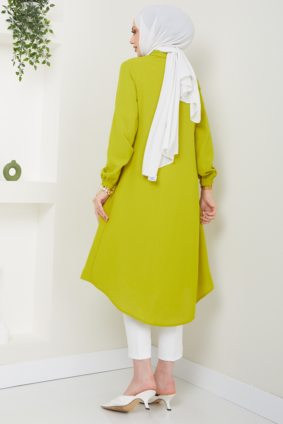 TUNIC -  OIL GREEN 