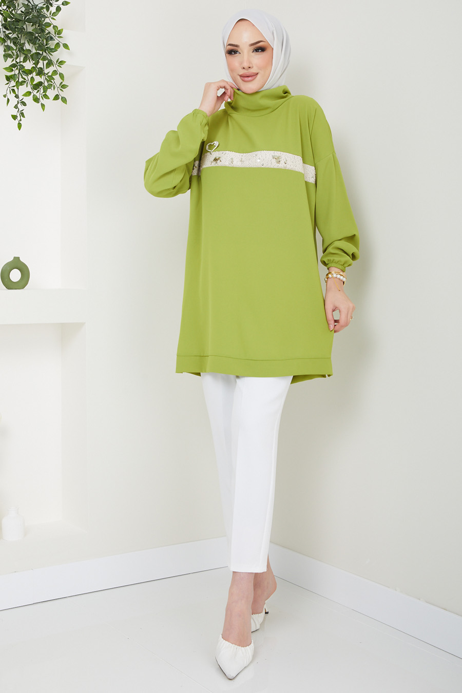 Tunic - OIL GREEN 