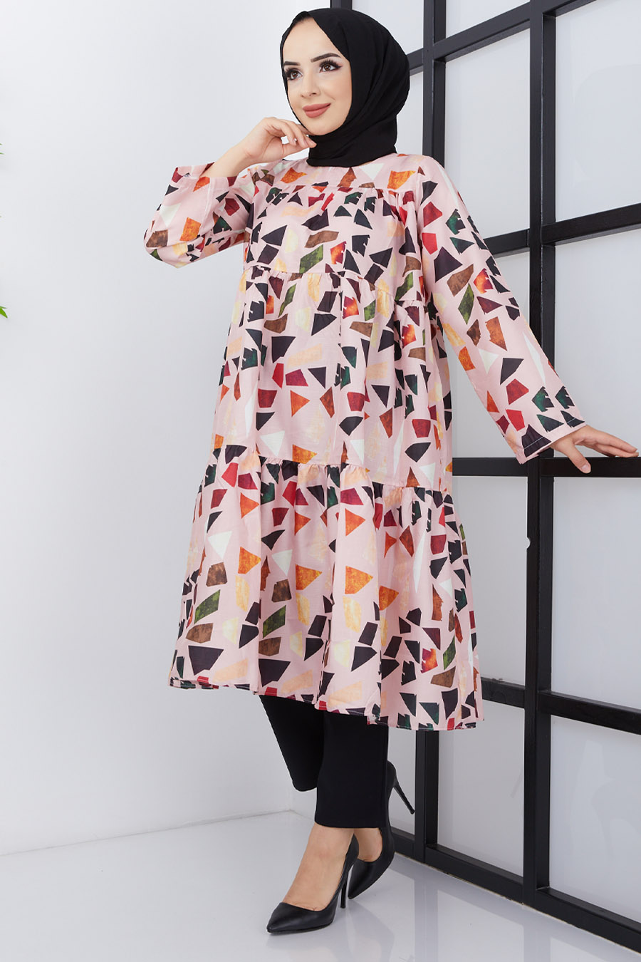Geometrik Desenli Tunik Geometrik Desenli Tunik