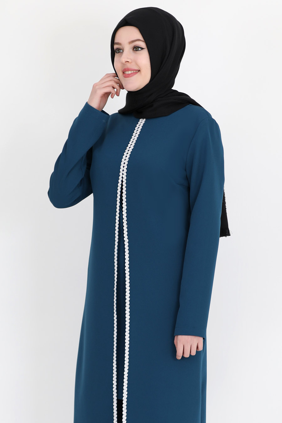 Tunic and Pant Suit - Petroleum Blue