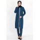 Tunic and Pant Suit - Petroleum Blue