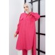 Asimetrik Kesim Tunik - Pembe