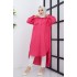 Asimetrik Kesim Tunik - Pembe