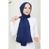  Pleated Shawl - NAVY BLUE