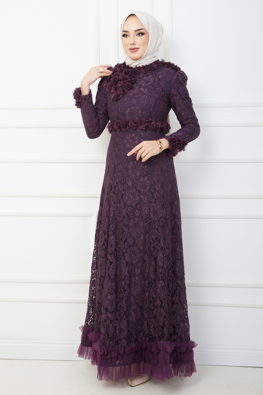 EVENING DRESS- PURPLE 