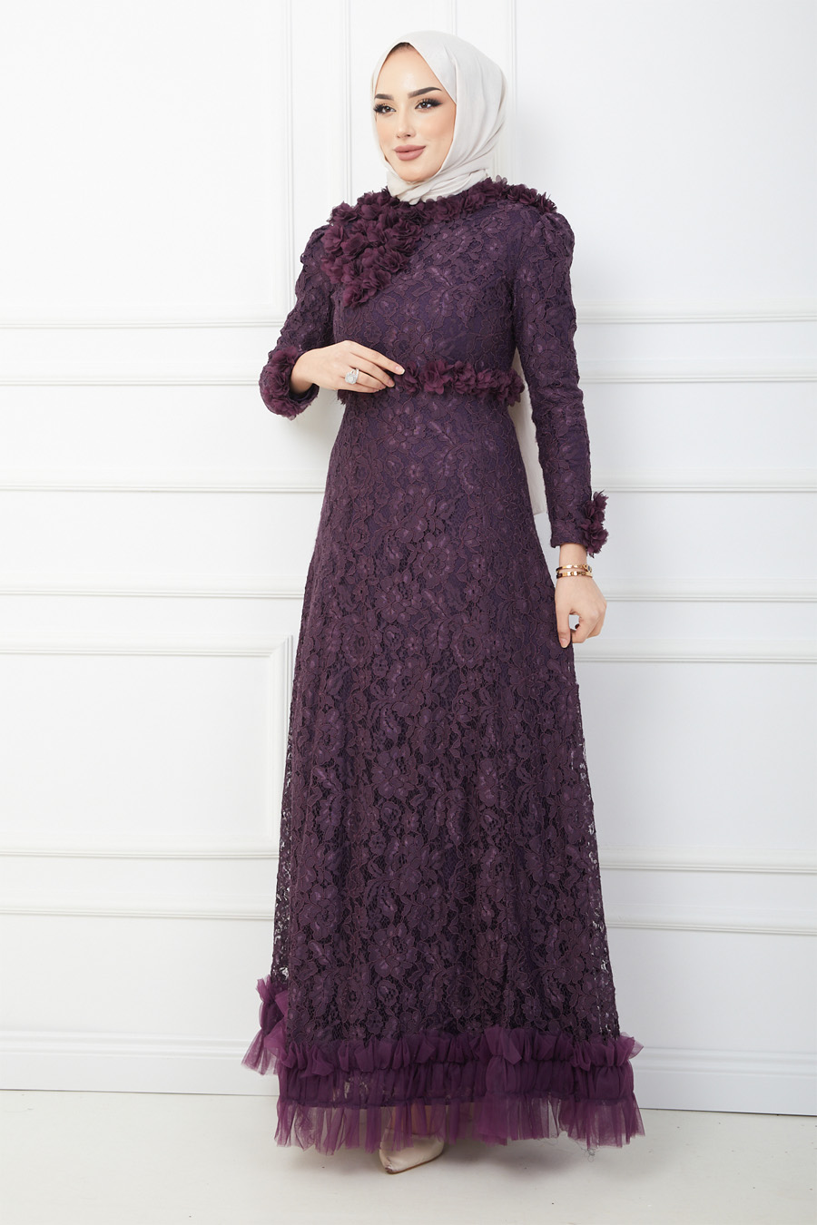 EVENING DRESS- PURPLE 