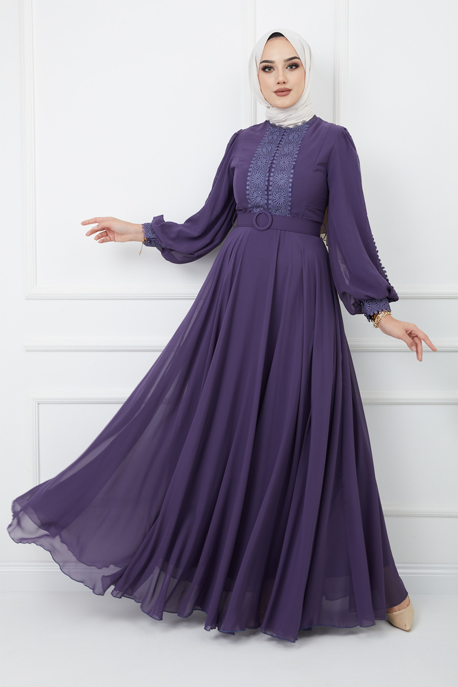 Evenıng Dress - PURPLE