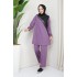 Tunic and Skirt Suit - Purple