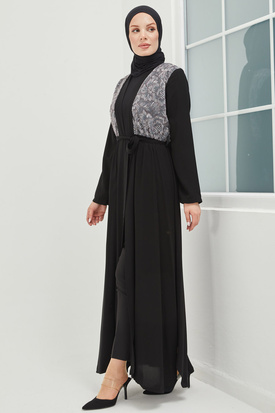 ROSE COLOR ABAYA 