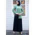 Tunic and Skirt Suit - Green