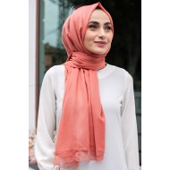 Lace Shawl - Salmon Color