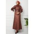 Evening Dress - Brıck Color