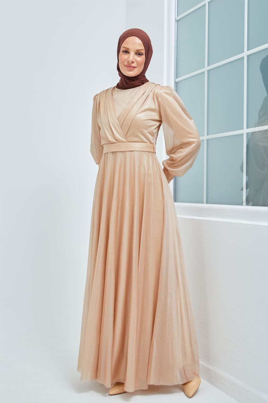 Evenıng Dress - Gold