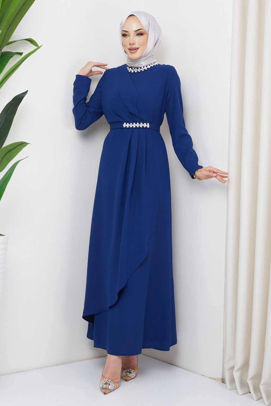 Evening Dress - SAX BLUE 