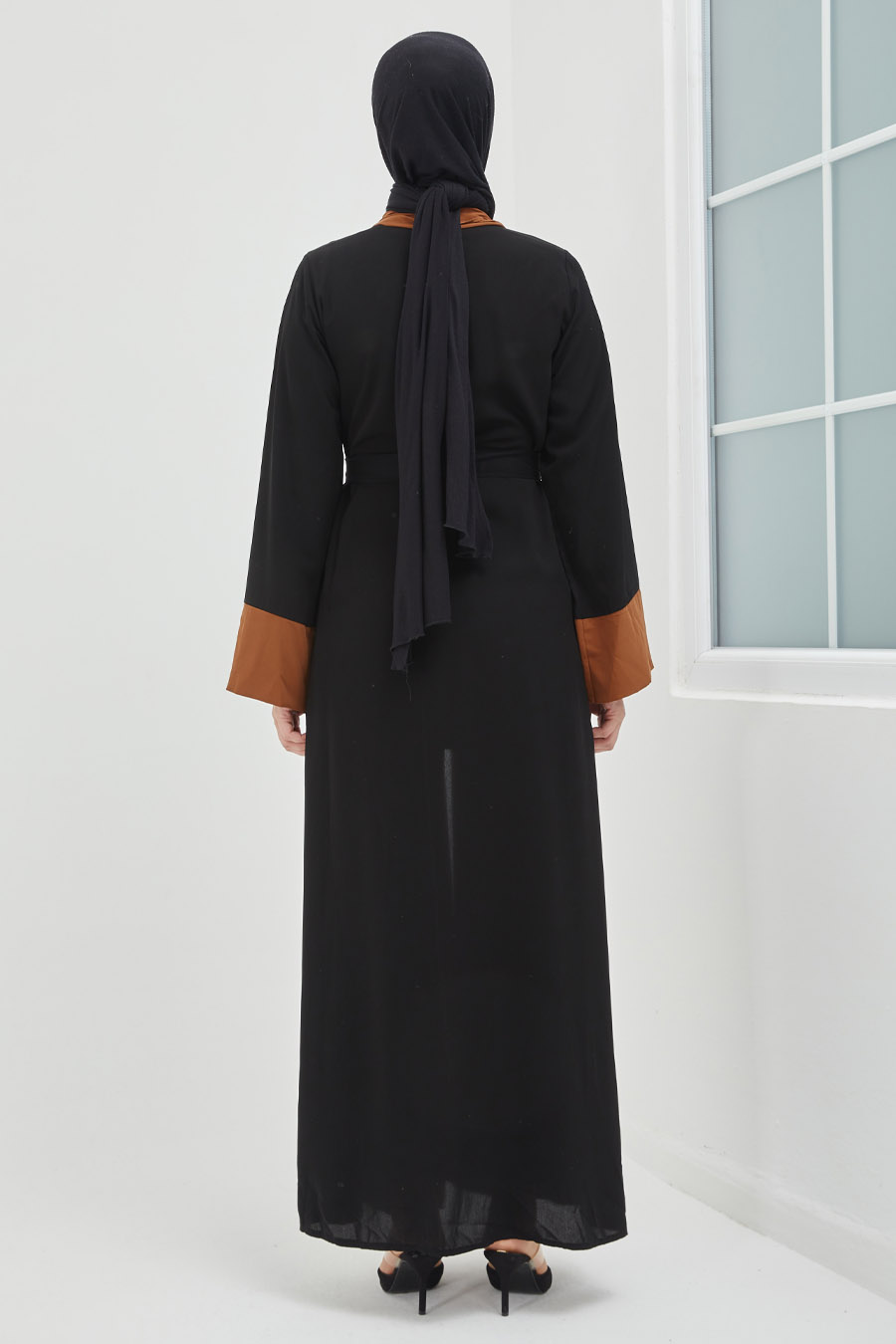 Tesettür Abaya - Taba