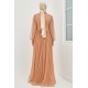 Evening Dress - Tan Color