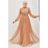 Evening Dress - Tan Color