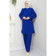 Pantolon Tunik İkili Tesettür Takım - SAKS