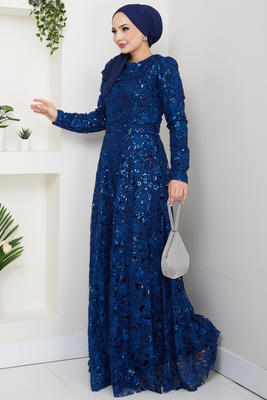 Evenıng Dress - NAVY BLUE 