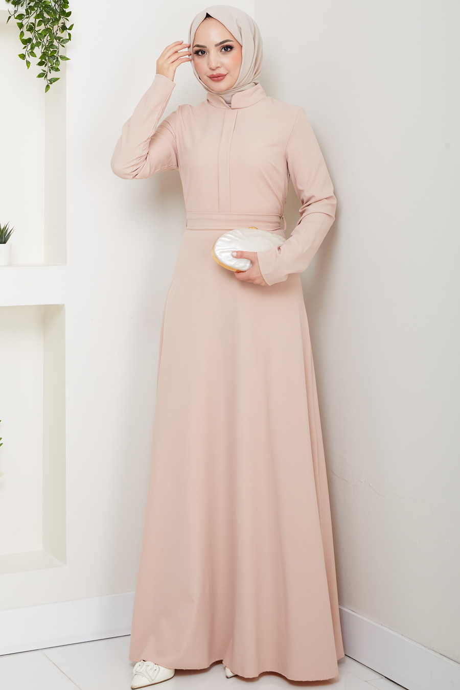 A Kesim Tesettür Elbise - SOMON