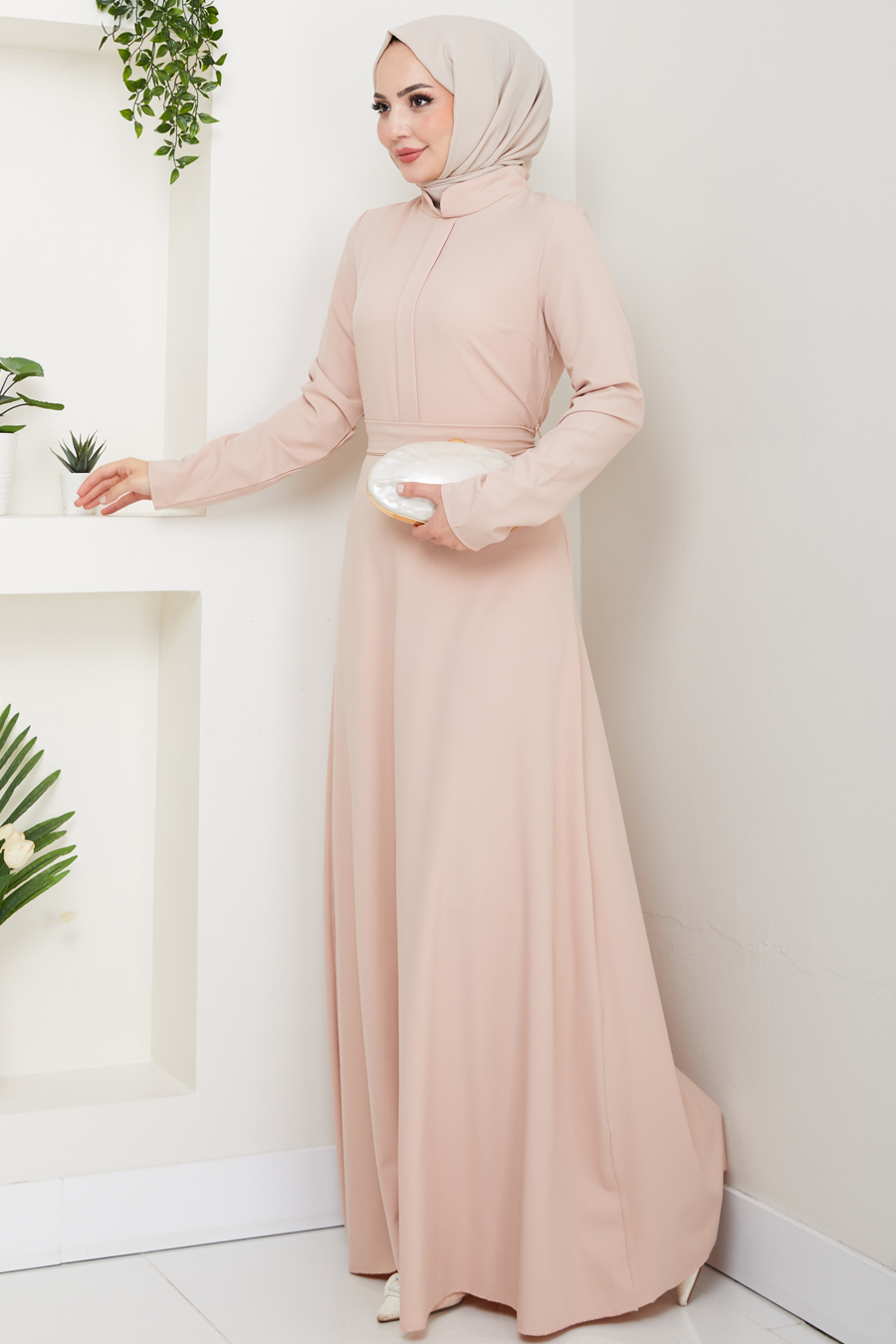 A Kesim Tesettür Elbise - SOMON