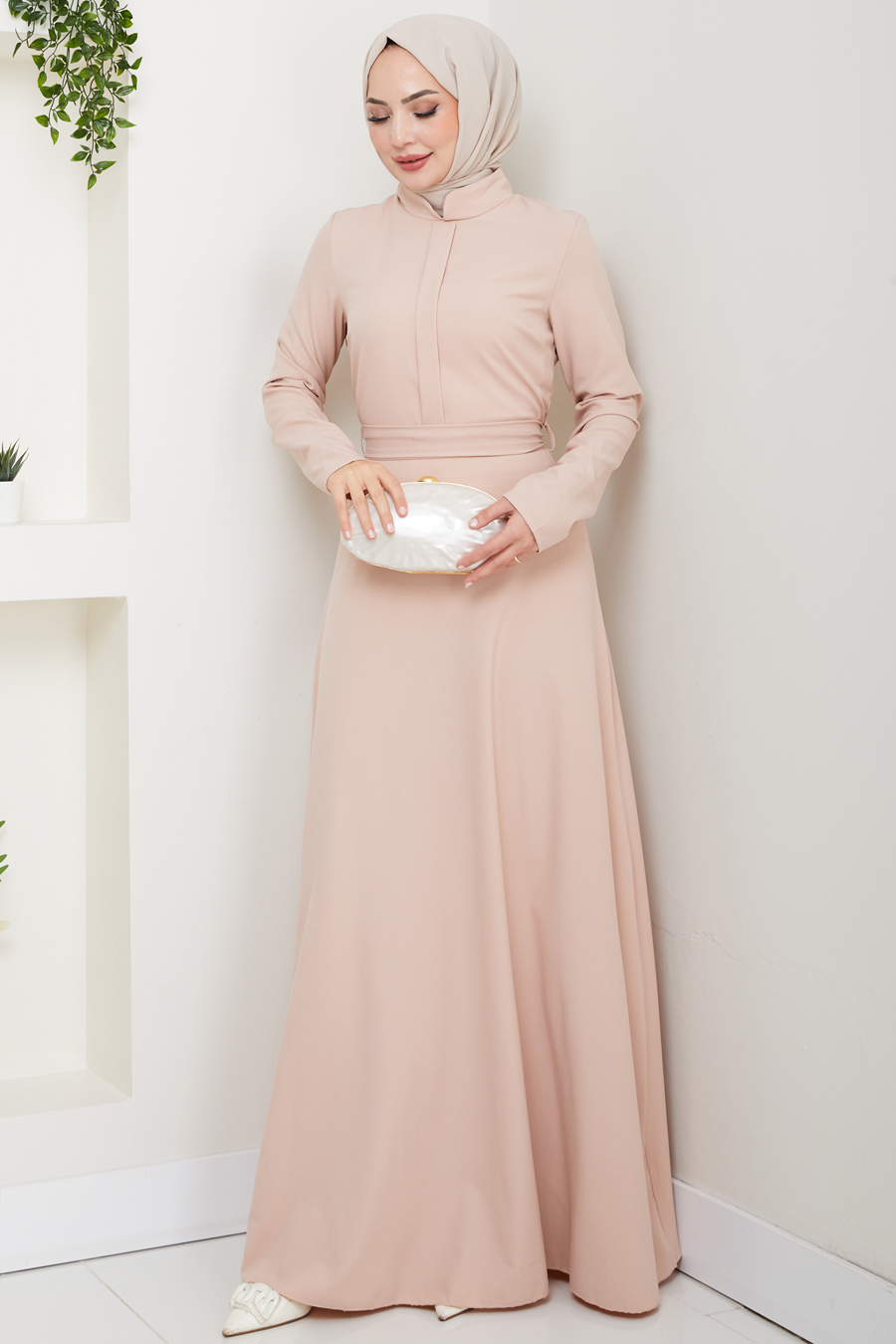 A Kesim Tesettür Elbise - SOMON