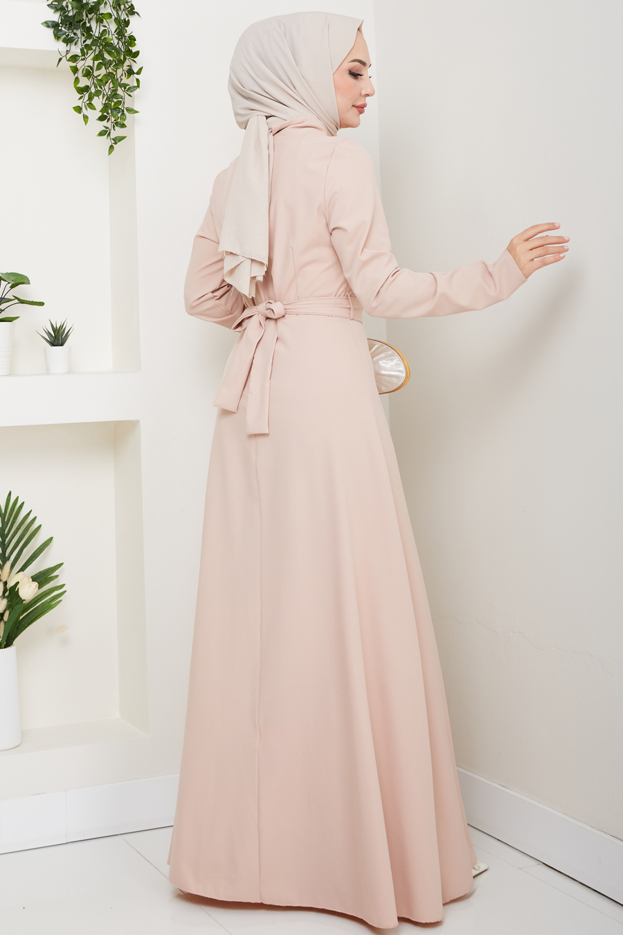 A Kesim Tesettür Elbise - SOMON