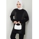 Pantolon Tunik İkili Tesettür Takım - SİYAH Pantolon Tunik İkili Tesettür Takım - SİYAH