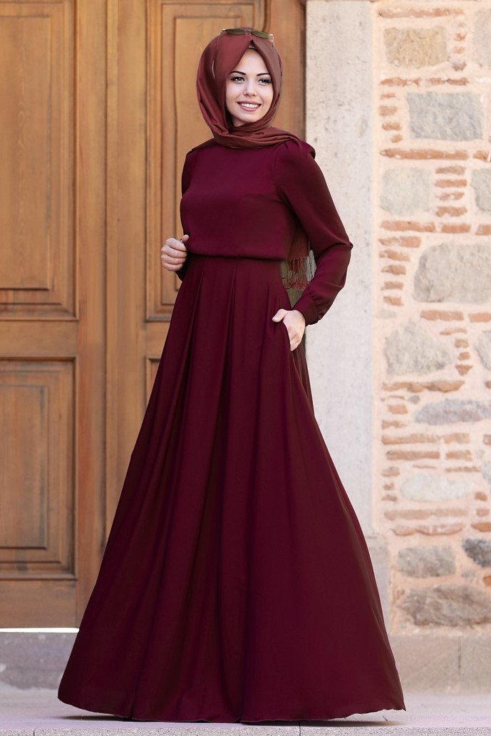 An-Nahar - Gülce Elbise - Bordo