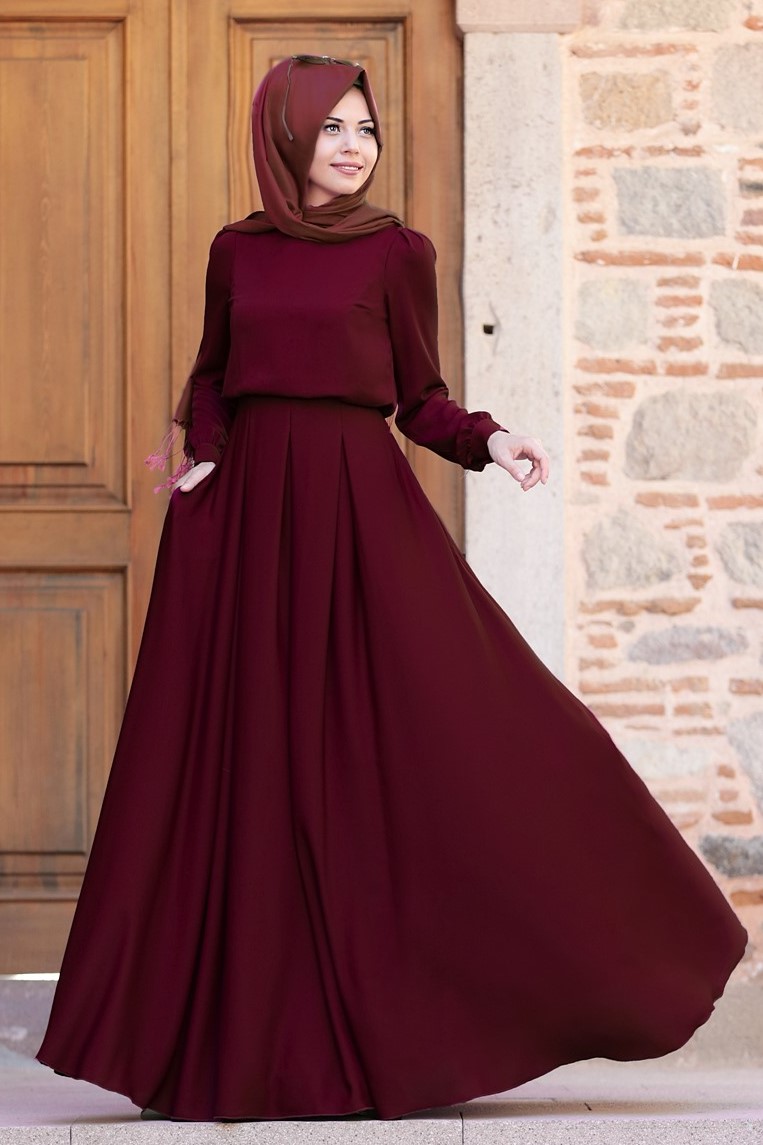An-Nahar - Gülce Elbise - Bordo