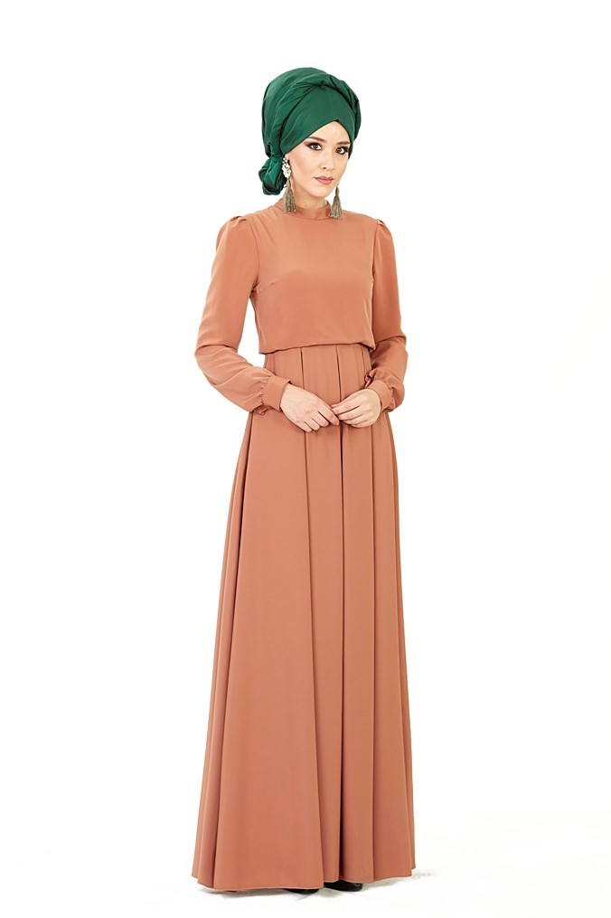 An-Nahar Gülce Elbise - Taba