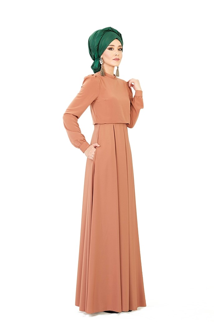 An-Nahar Gülce Elbise - Taba