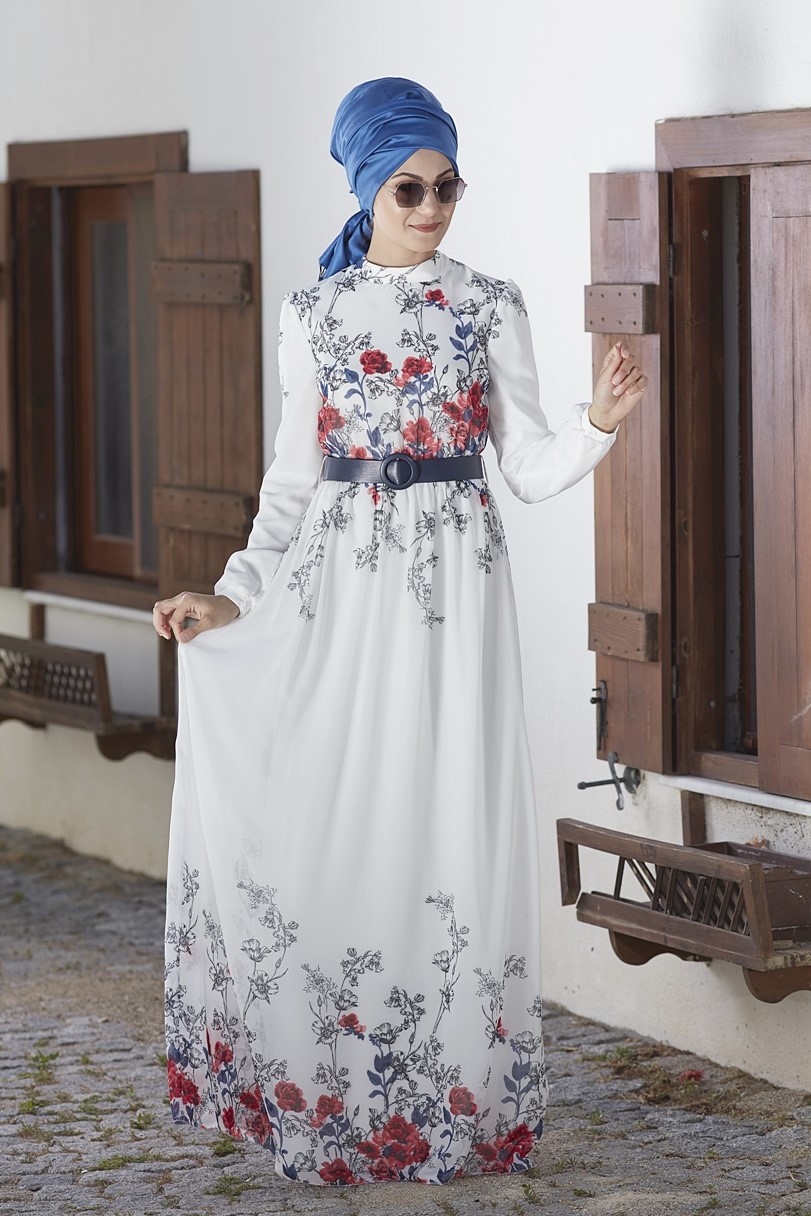 An-Nahar - Gülru Elbise - Ekru
