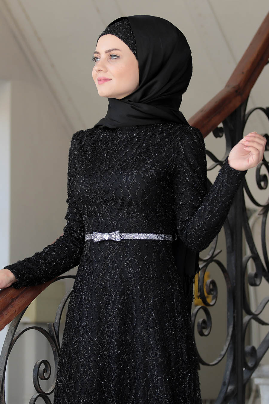 Ahunisa - Parıltı Abiye - Siyah Ahunisa - Parıltı Abiye - Siyah