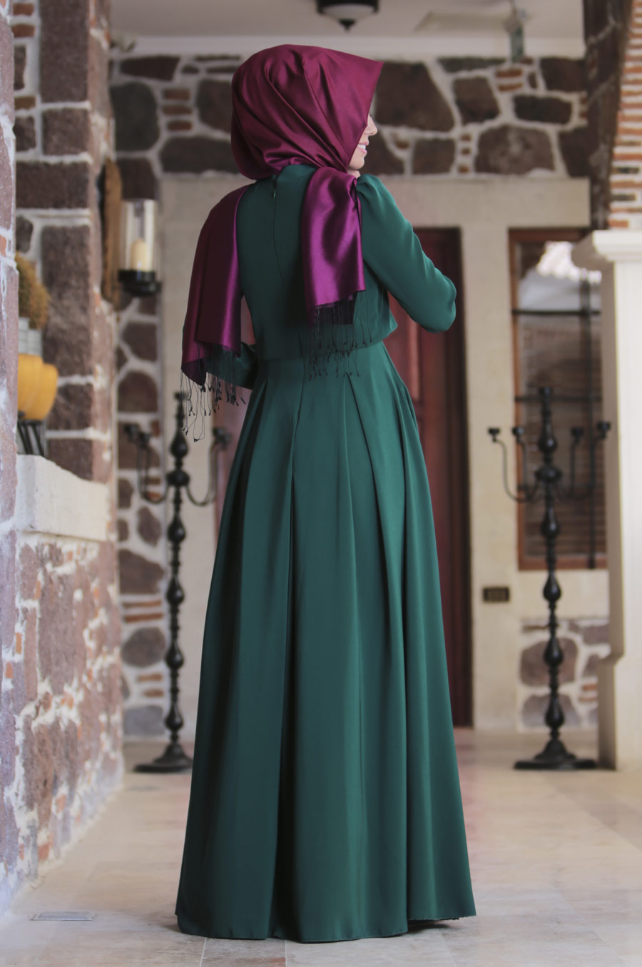 An-Nahar Gülce Elbise - Zümrüt