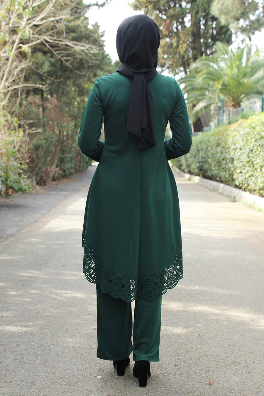 Feiza Collection - Lazer Kesim İkili Takım - Yeşil