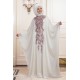 An-Nahar - Ayda Tesettür Abiye Elbise - Ekru An-Nahar - Ayda Tesettür Abiye Elbise - Ekru