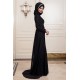 An-Nahar - Benay Tesettür Abiye Elbise - Siyah