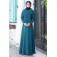Ayliz İnci Detaylı Tesettür Elbise - Yeşil