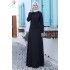 Ayliz İnci Detaylı Tesettür Elbise - Siyah 