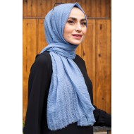 Crepe Shawl - Baby Blue