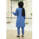 Tunic and Pant Suit - Indigo Color 